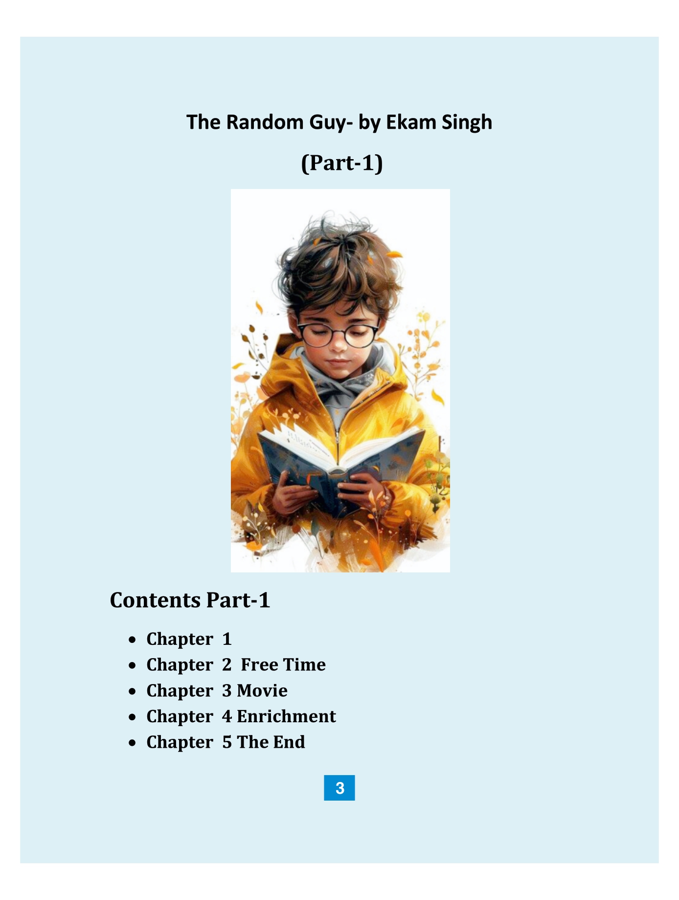 Book-File-Final_page-0003 "The Random Guy" Book for children by Ekam Singh