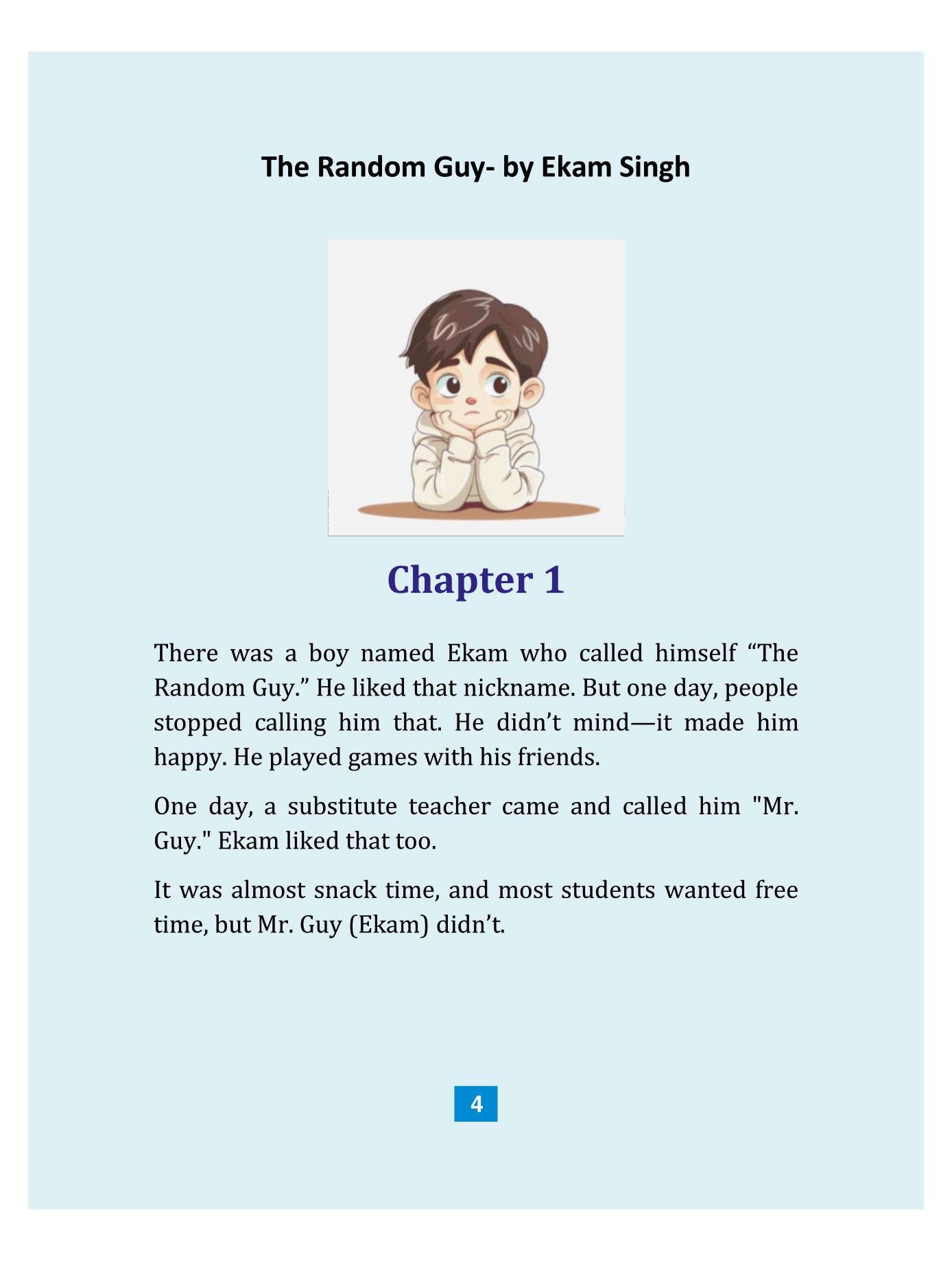 Book-File-Final_page-0004 "The Random Guy" Book for children by Ekam Singh