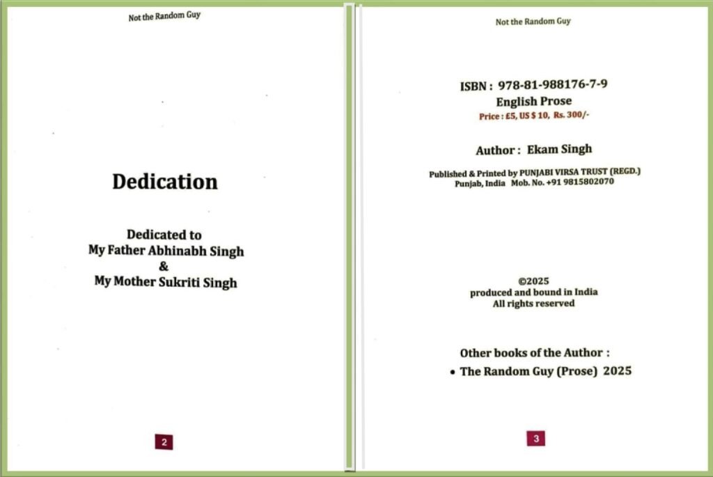 pd1111-1024x685 New Book “Not The Random Guy” of young author Ekam Singh Released