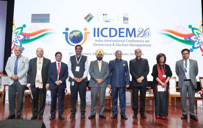 meeting-2 ਭਾਰਤ ਦੇ ਚੋਣ ਕਮਿਸ਼ਨ ਵੱਲੋਂ ਲੋਕਤੰਤਰ ਅਤੇ ਚੋਣ ਪ੍ਰਬੰਧਨ 'ਤੇ ਅੰਤਰਰਾਸ਼ਟਰੀ ਕਾਨਫਰੰਸ ਦੌਰਾਨ ਡਿਜੀਟਲ ਪਲੇਟਫਾਰਮ ਈਸੀਆਈ-ਨੈੱਟ ਦੀ ਸ਼ੁਰੂਆਤ