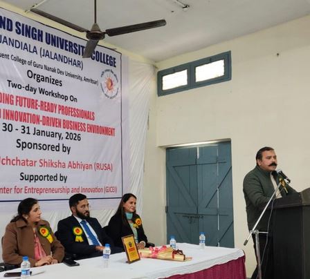 4444 Guru Gobind Singh University College, Jandiala Manjki Organizes Three Skill-Building Workshops