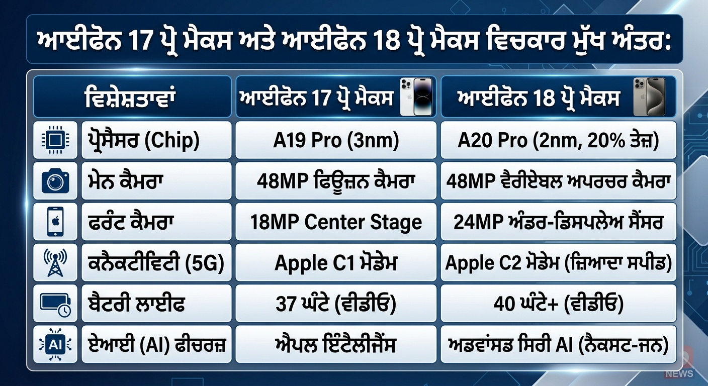 New-I-Phone ਐਪਲ ਨੇ ਲਾਂਚ ਕੀਤਾ ਆਪਣਾ ਪਹਿਲਾ ਫੋਲਡੇਬਲ ਆਈਫੋਨ ਡੁਓ ਅਤੇ ਆਈਫੋਨ 18 ਪ੍ਰੋ-ਸੀਰੀਜ਼: ਟੈਕਨਾਲੋਜੀ ਦੀ ਦੁਨੀਆ ’ਚ ਵੱਡਾ ਧਮਾਕਾ